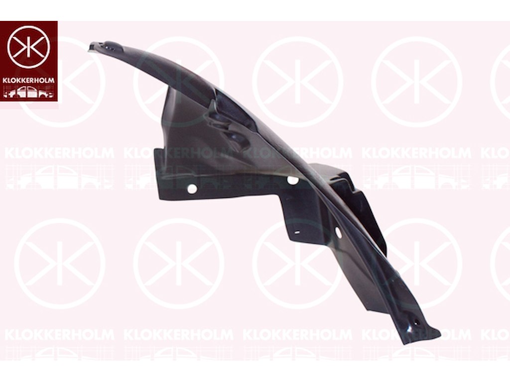 Beklädnad, hjulhus, plast, vänster fram, bakdel