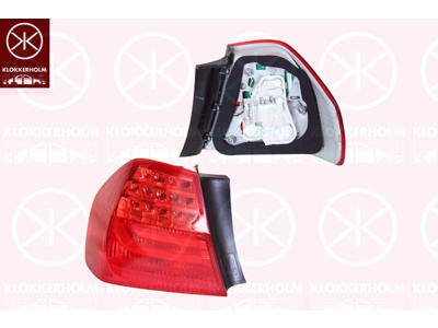 Baglygte, LED, uden lampeholder, højre, ydre del