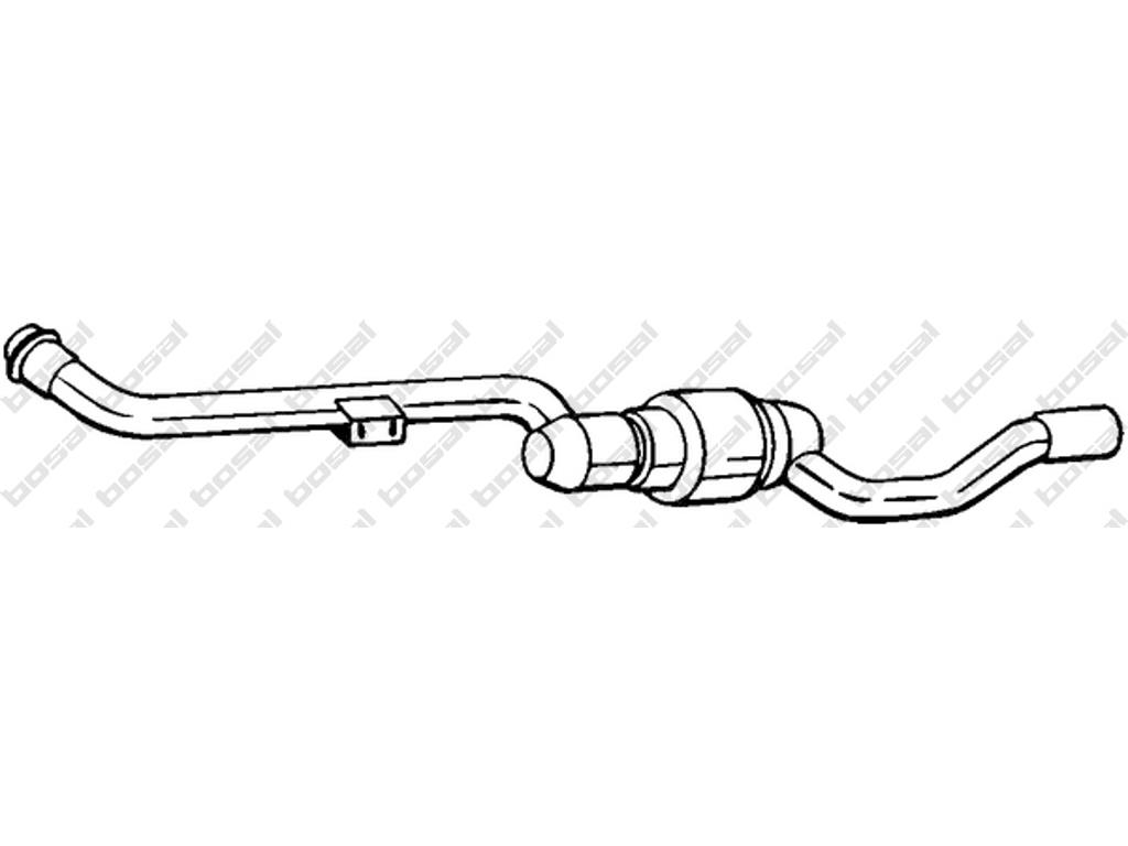 Catalytic Converter, with mounting parts, Emission Standard: Euro 3