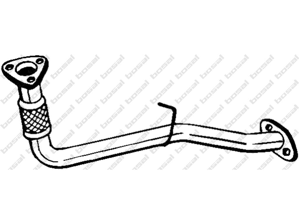 Exhaust Pipe, See accessories list for additionally required parts:  