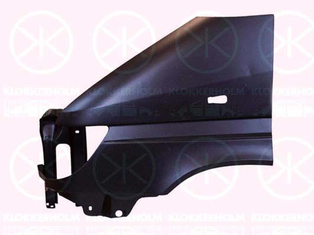Wing, Left Front, with hole for direction indicator, Zinc-coated