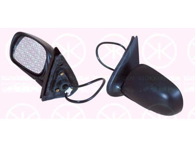 Exterior Mirror, for electric mirror adjustment, Convex, Right, Number of pins: 3