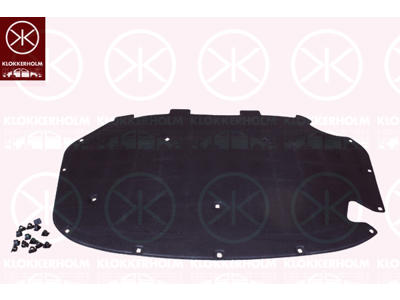 Engine Compartment Noise Insulation, Centre Section, Fitting Position: Bonnet