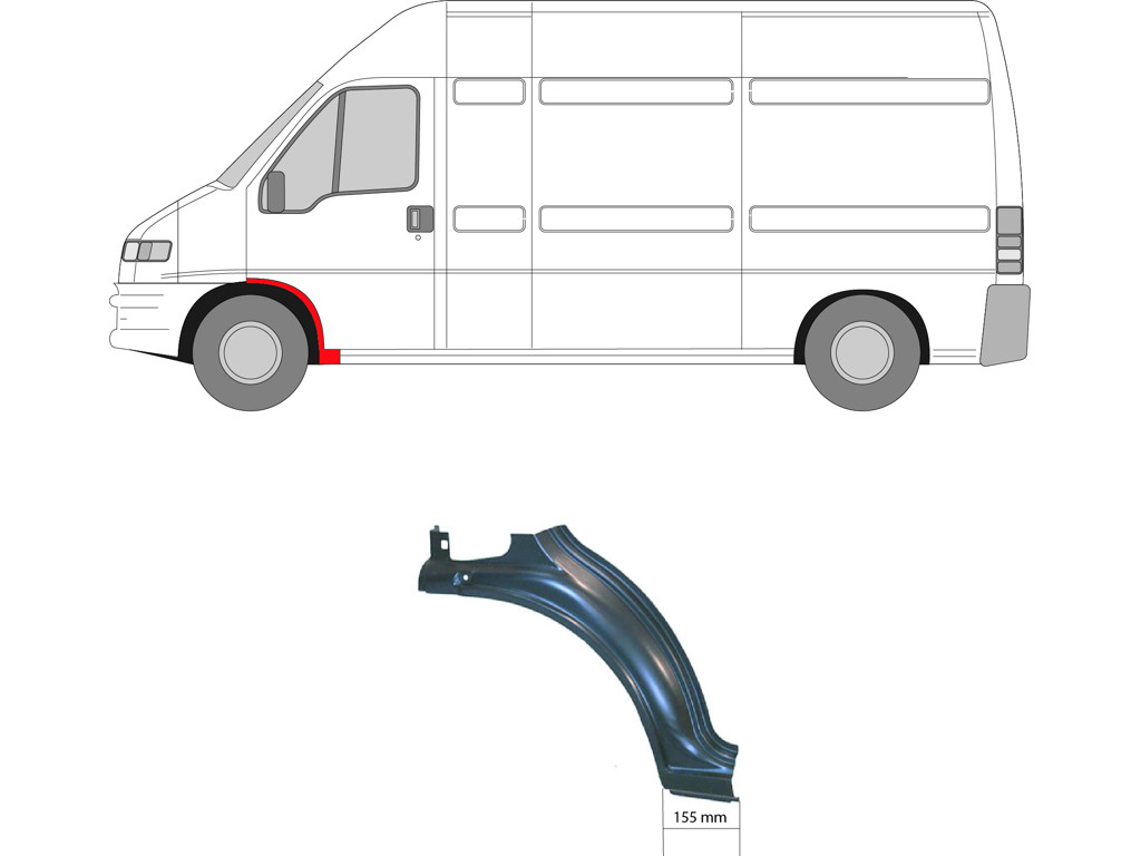 Wing, Right Front, Rear Section