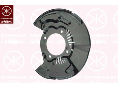 Dekplaat, remschijf, Vooras links, niet voor ESP, Aantal boringen: 4, Diameter 1/2 [mm]: 330/102