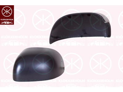 Housing, exterior mirror, black, Left
