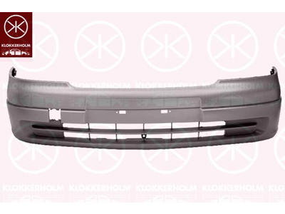 Bumper, w/primer, Front, with arrangement for front fog light