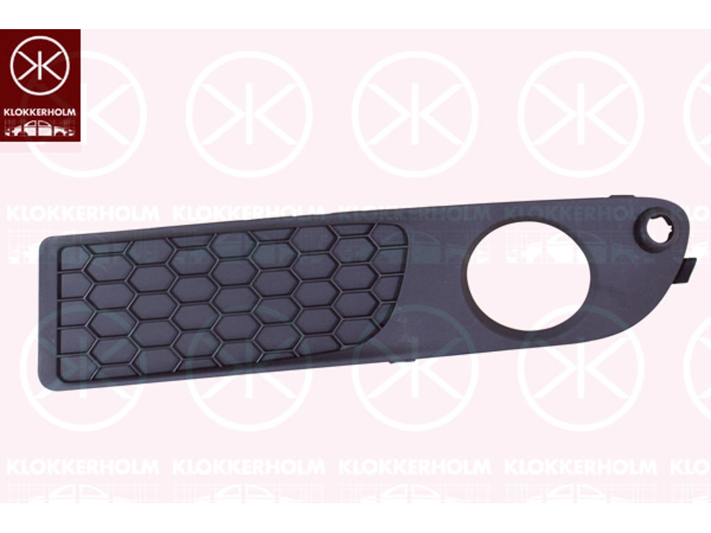 Ventilation Grilles, bumper, for vehicles with park assist (parallel parking), Right Front, Model Year to: 2013, black