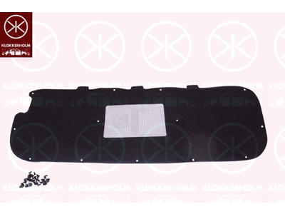 Engine Compartment Noise Insulation, Centre Section, Fitting Position: Bonnet