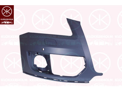 Bumper, Right Front, with hole(s) for park distance control, with hole(s) for washer nozzle