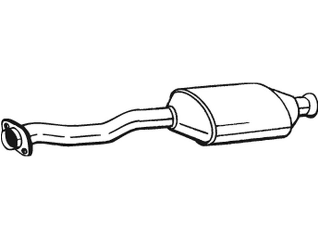 Catalytic Converter, with mounting parts, Emission Standard: Euro 3