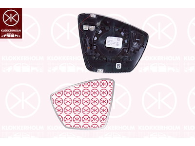 Mirror Glass, exterior mirror, Automatic dimming, Left, for vehicles with lane keeping assist, Heatable, Convex