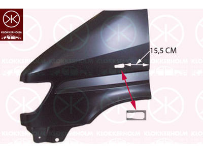 Wing, Left Front, with hole for direction indicator
