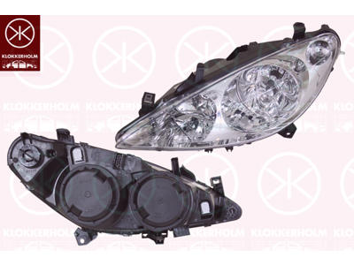 Headlight, H7/H1, for vehicles with headlight levelling, Valeo, Left, Illuminance [lx]: 17.5