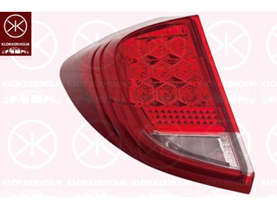 Tail Light Assembly, Left, Model Year to: 2014, Outer section, LED, PY21W, without bulb holder