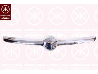 Ventilation Grille, bumper, Front, Upper section, chrome/black