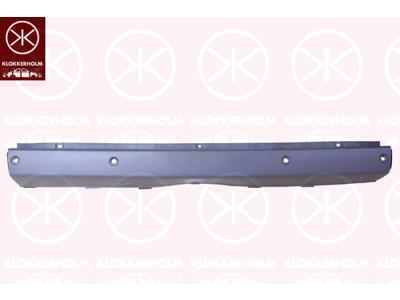 Bumper, Rear, with hole(s) for park distance control, black