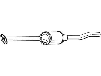 Catalytic Converter, with mounting parts, Euro 4