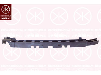 Support, bumper, Plastic, Front, Upper section