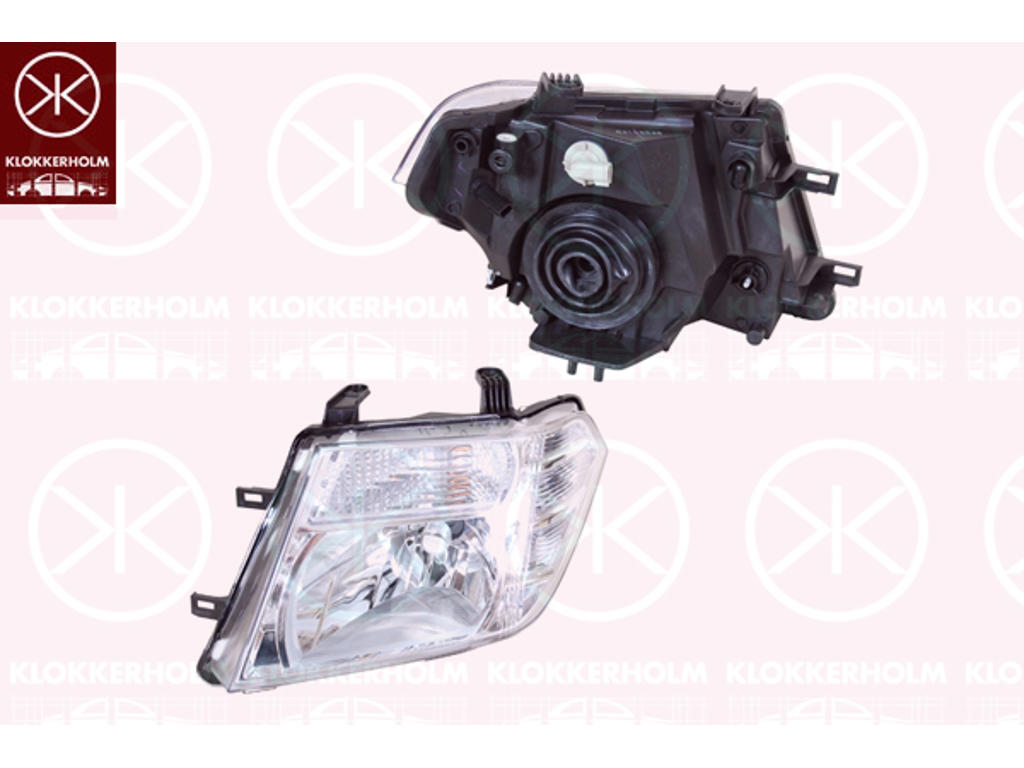Headlight, Right, Illuminance [lx]: 17.5, H4, without motor for headlamp levelling