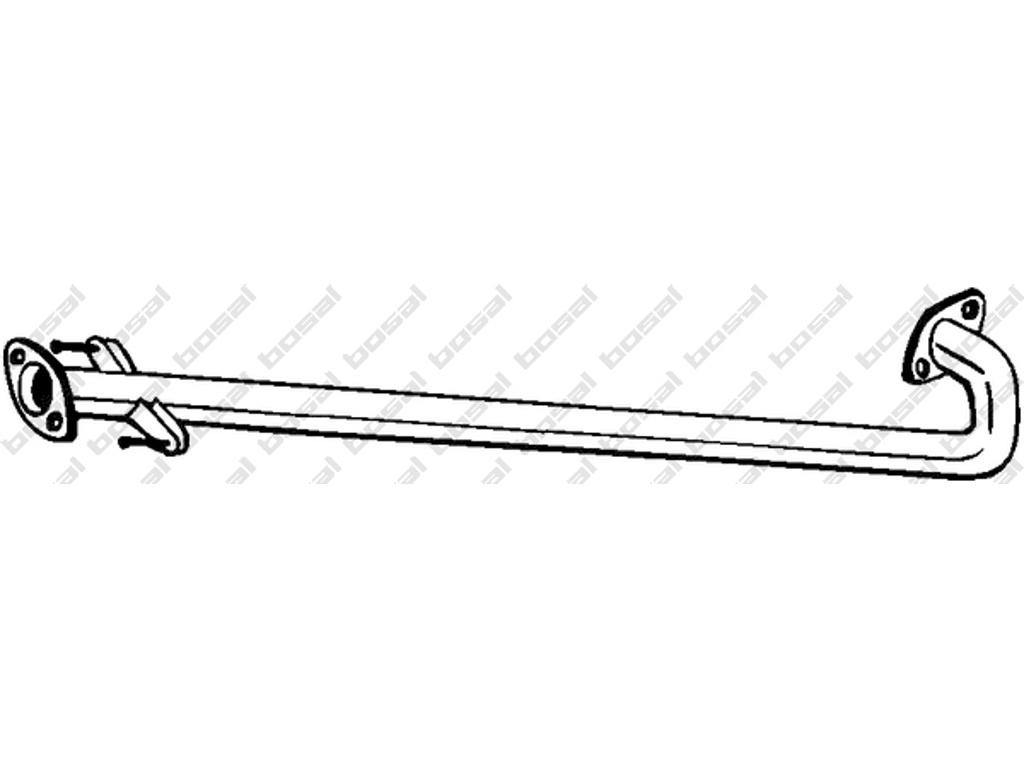 Exhaust Pipe, See accessories list for additionally required parts:  