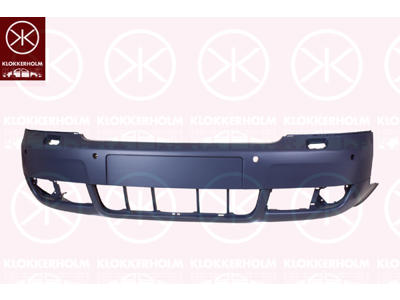 Bumper, w/primer, Front, with hole(s) for park distance control, with hole(s) for washer nozzle