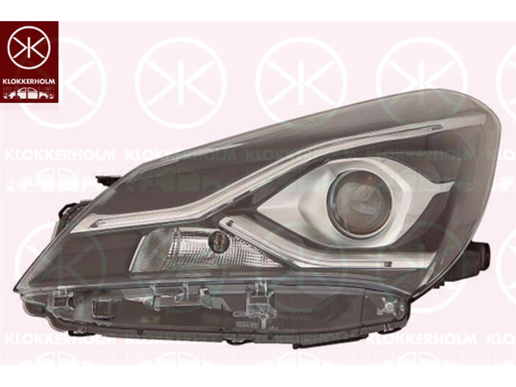 Forlygte, venstre, HIR2, WY21W, med kørelys (LED), uden indstillingsmotor for LWR, Koito-type