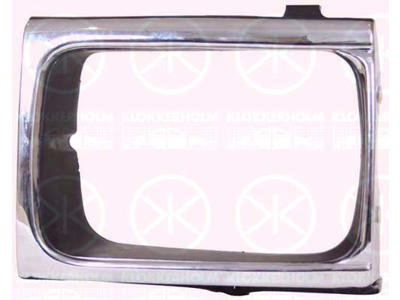 Frame, headlight, 4WD, chrome/black, Left