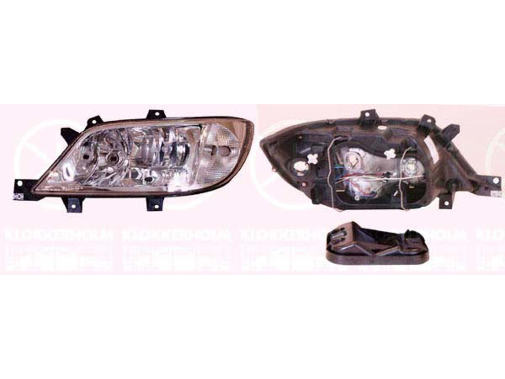 Headlight, H7/H3, for vehicles with headlight levelling, T.Y.C, Right, Illuminance [lx]: 30