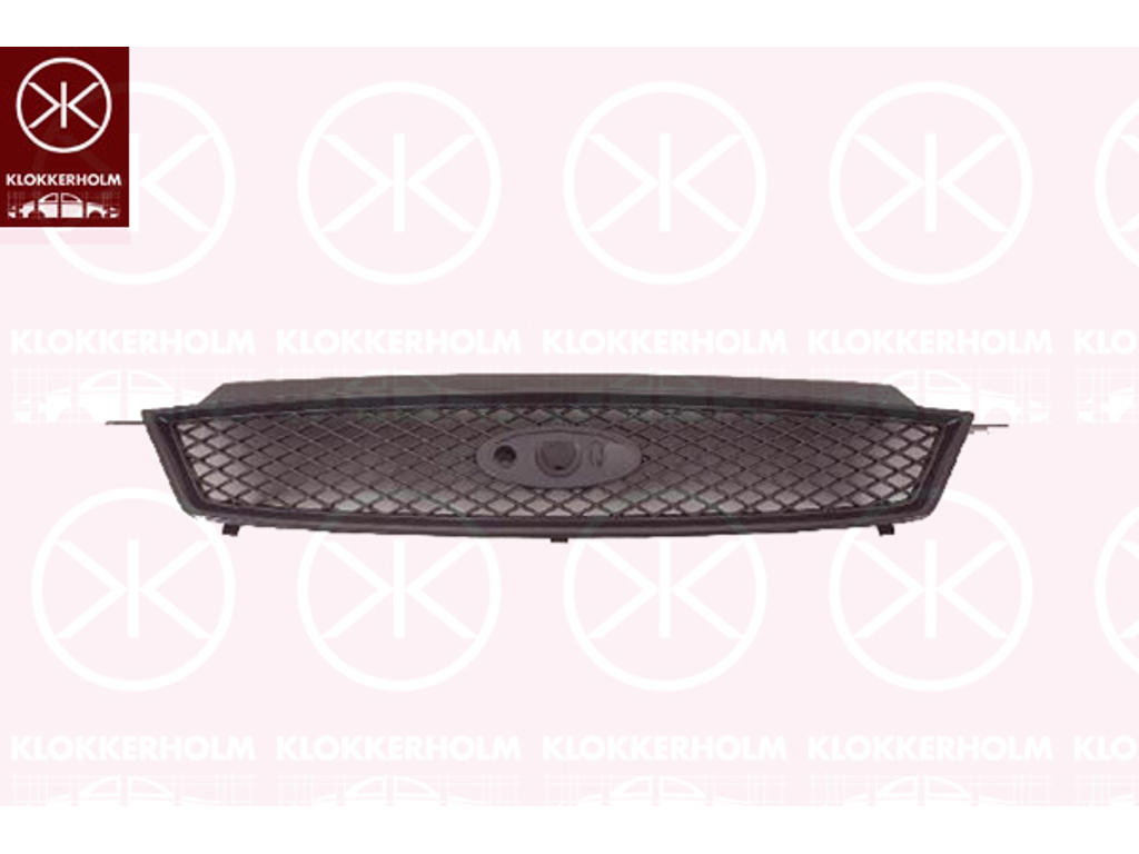Radiator Grille, Colour: black/grey
