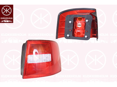 Tail Light Assembly, without bulb holder, Right