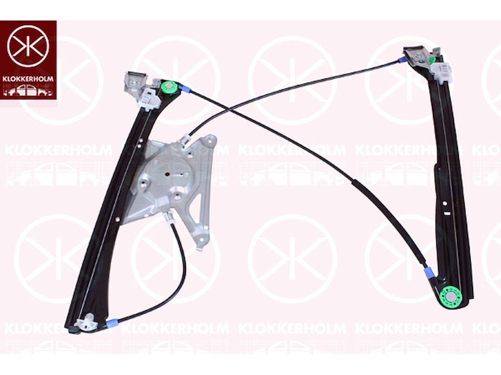 Window Regulator, 4-dr, OE-type, without electric motor, Electric, Left Front