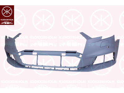 Bumper, Front, with hole(s) for park distance control, Number of bores: 2, w/primer