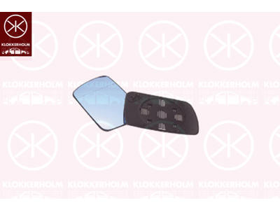 Mirror Glass, exterior mirror, Blue-tinted, Aspherical, Heatable, Right