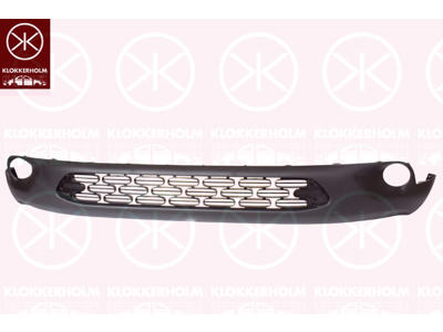 Bumper, Front, black, Lower Section