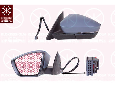 Buitenspiegel, Links, Met geheugen, Electrisch opklapbaar, Met knipperlamp, Aantal contacten: 15, Te verwarmen, primer