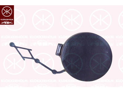 Flap, tow hook, Front, black