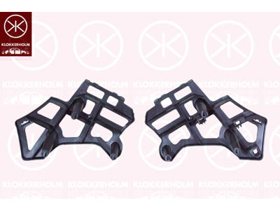Mounting Bracket, bumper, Kit, Rear, Outer section, Plastic