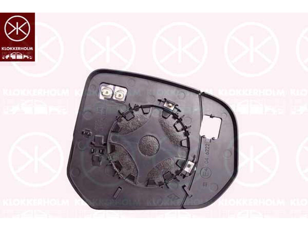 Mirror Glass, exterior mirror, Left, Heatable, Aspherical