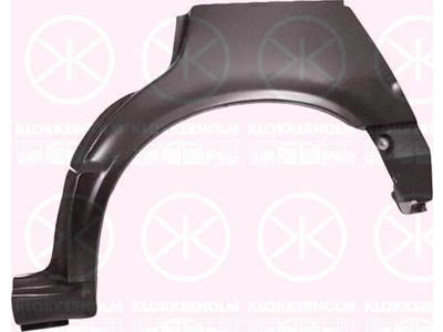 Quarter Panel, 4-dr, Wheel Arch Border, Repair Panel, Right Rear, Outer section