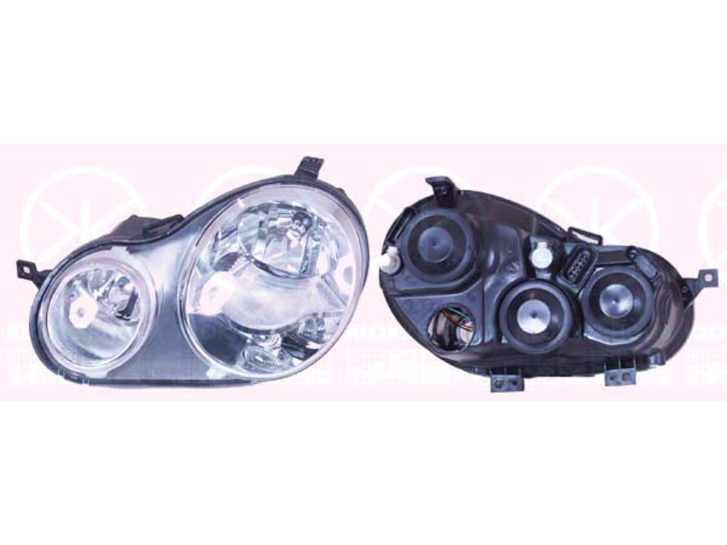 Headlight, H7/H1, with motor for headlamp levelling, Valeo type, Right, Illuminance [lx]: 12.5