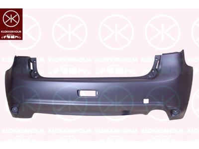 Bumper, Partial primed, Rear