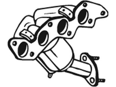 Catalyseur, avec pièces dassemblage, Euro 4