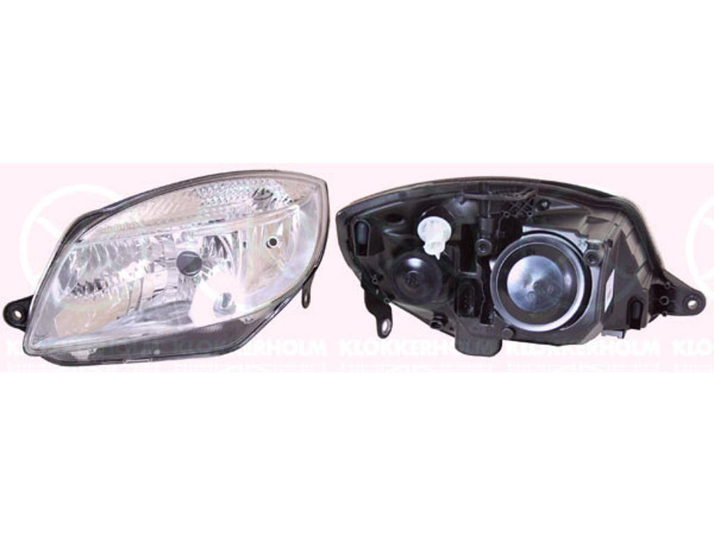 Projecteur principal, H4, avec commande pour correcteur de site projecteur, droite, Éclairement [lx]: 17.5