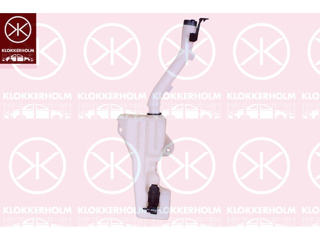Washer Fluid Reservoir, window cleaning, with pump, with lid