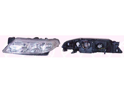 Headlight, H7/H1, for vehicles with headlight levelling, Left, Illuminance [lx]: 17.5