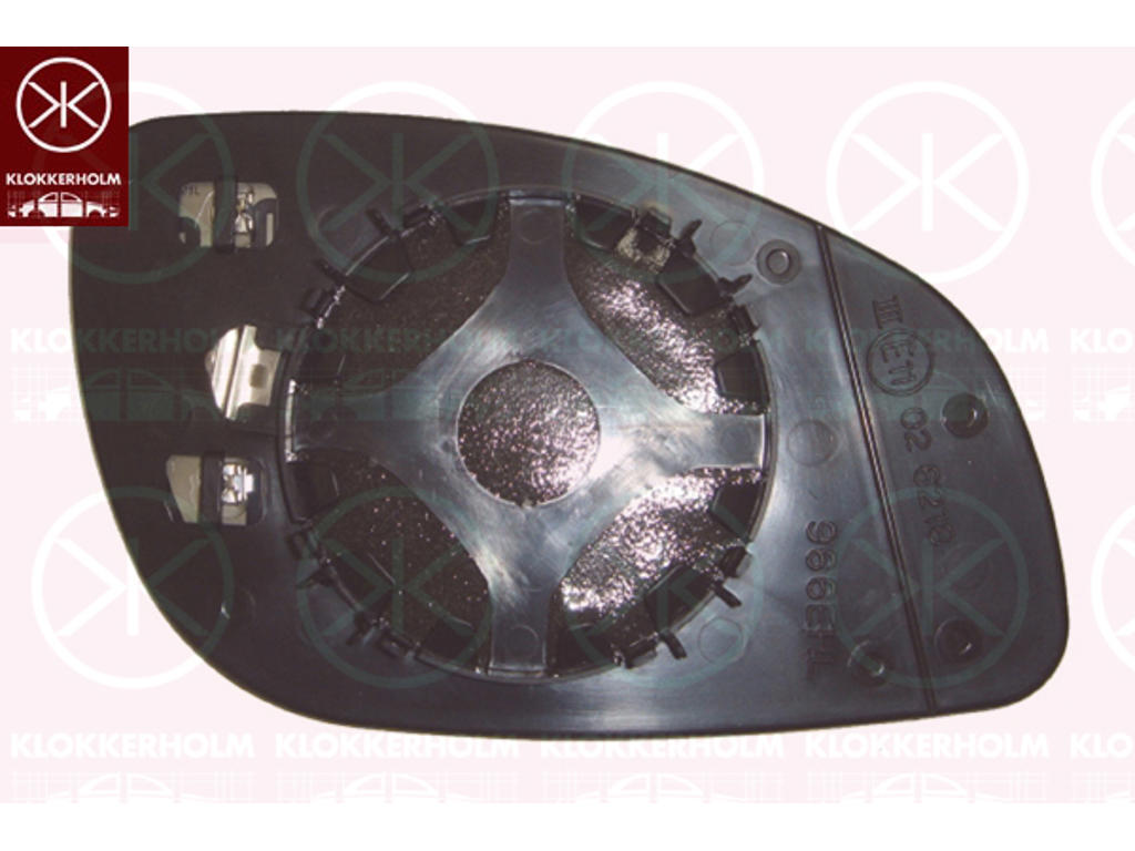 Mirror Glass, exterior mirror, Convex, Heatable, Right