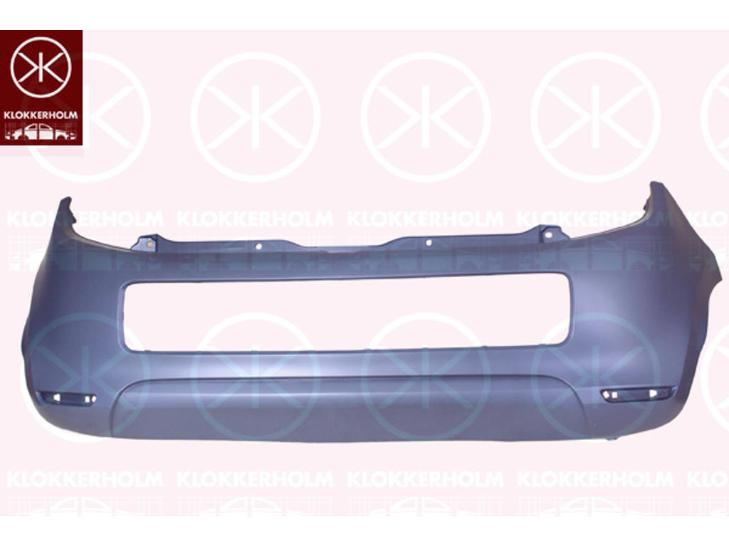 Bumper, primer, Achter