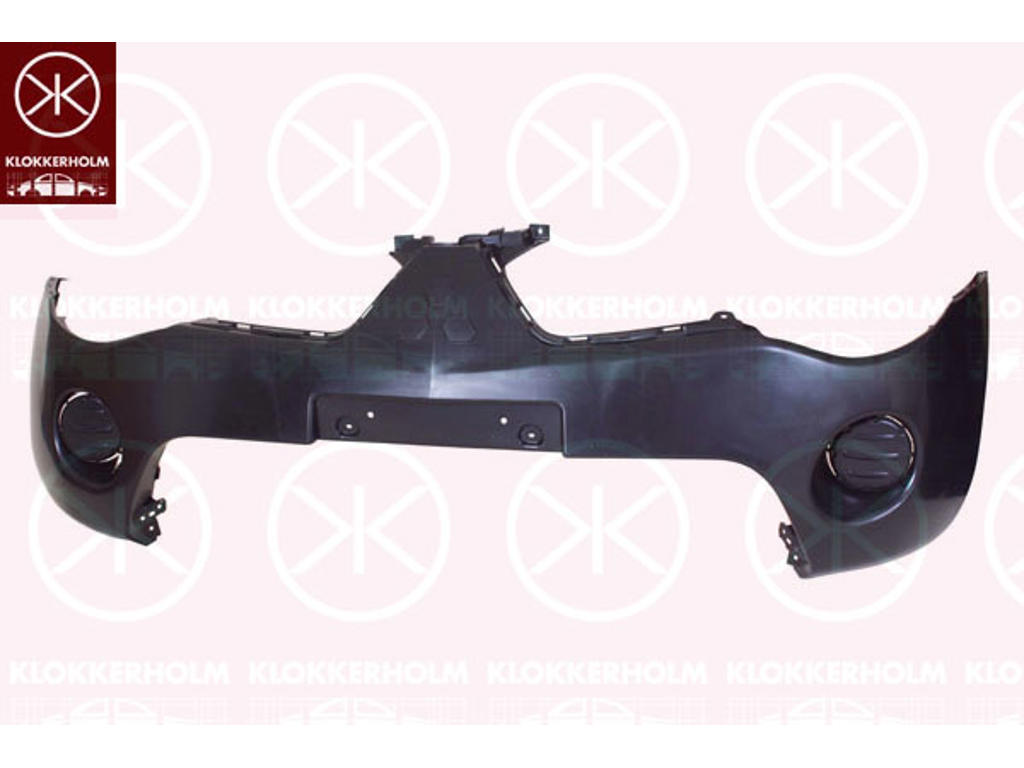 Bumper, 2WD, Front, black
