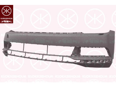 Bumper, w/primer, Front, with hole(s) for washer nozzle, Trim Level: HIGHLINE